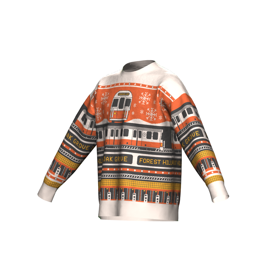 MBTA Orange Line Knit Sweater (Relaxed)