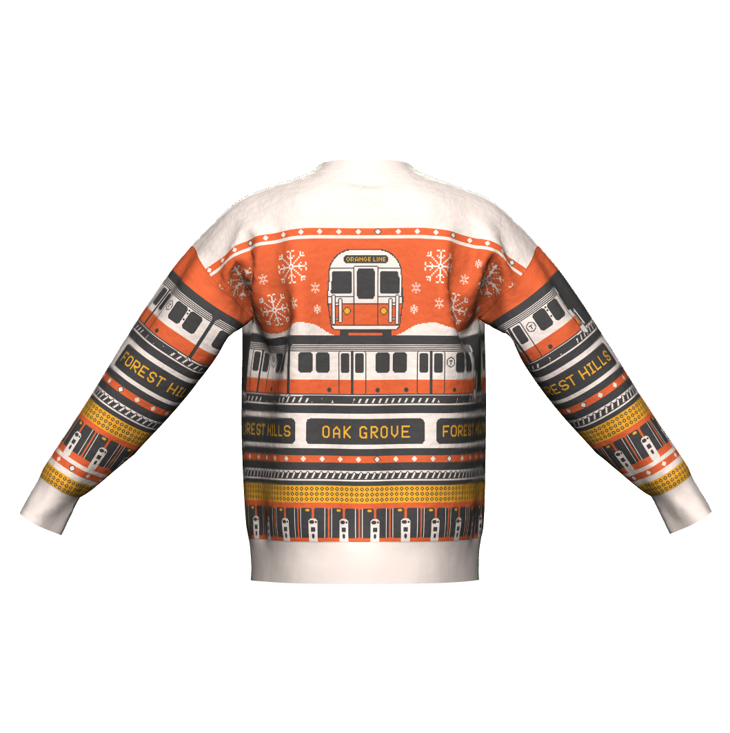 MBTA Orange Line Knit Sweater (Relaxed)