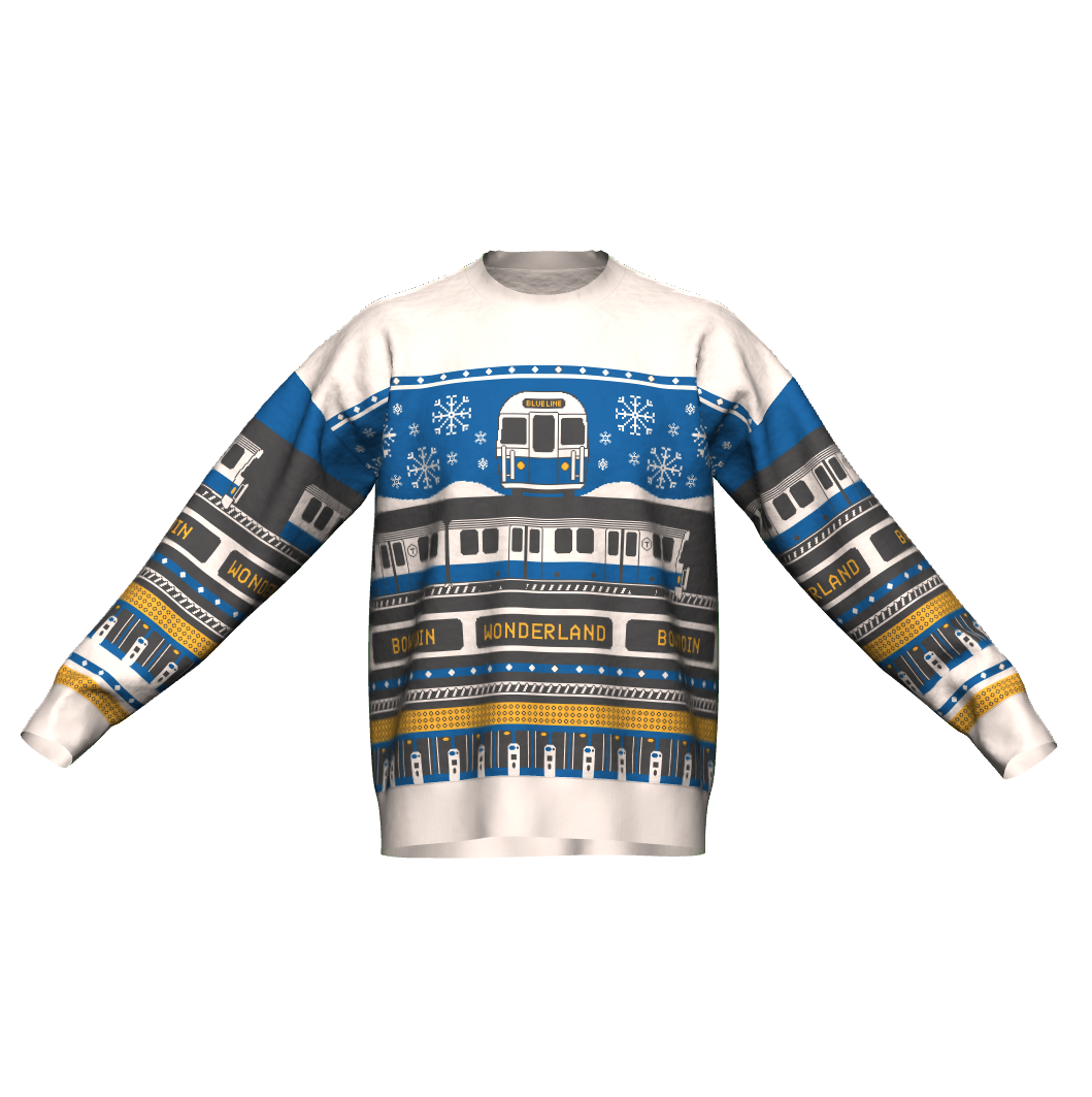 MBTA Blue Line Knit Sweater (Relaxed)